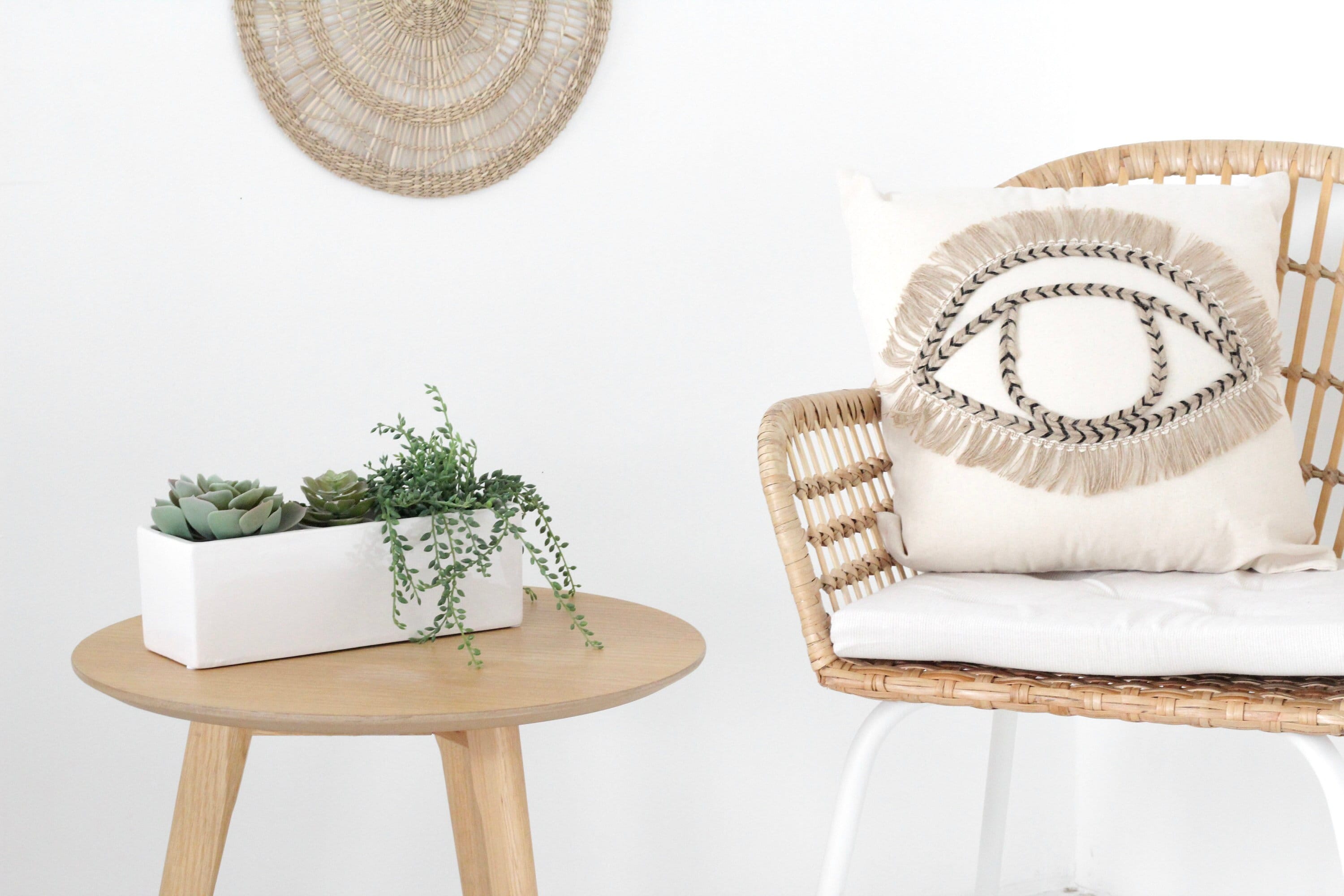 White Ceramic Rectangular Planter Box Indoor