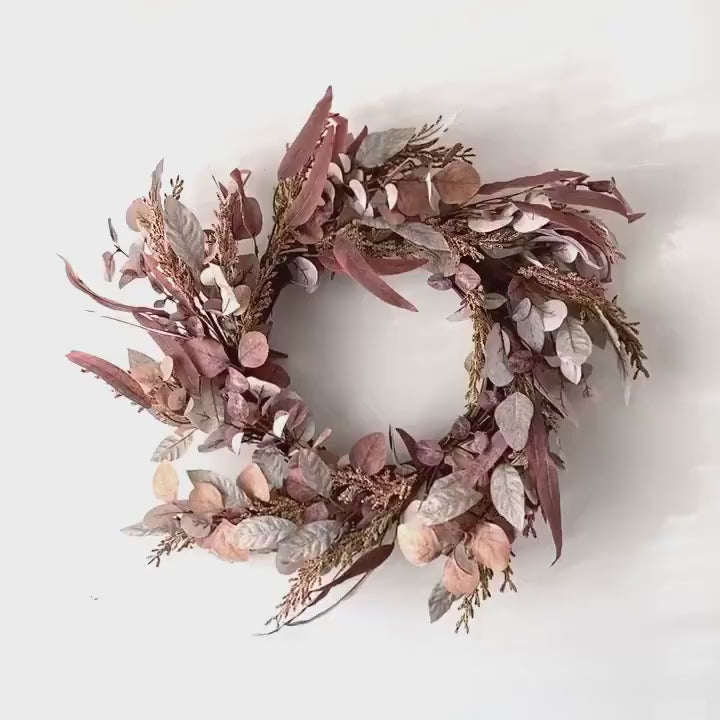 Warm Autumn Bloom Wreath Fall Door Decor