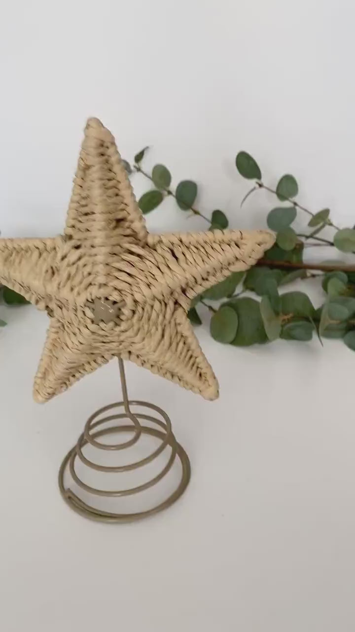 Woven Star Christmas Tree Topper