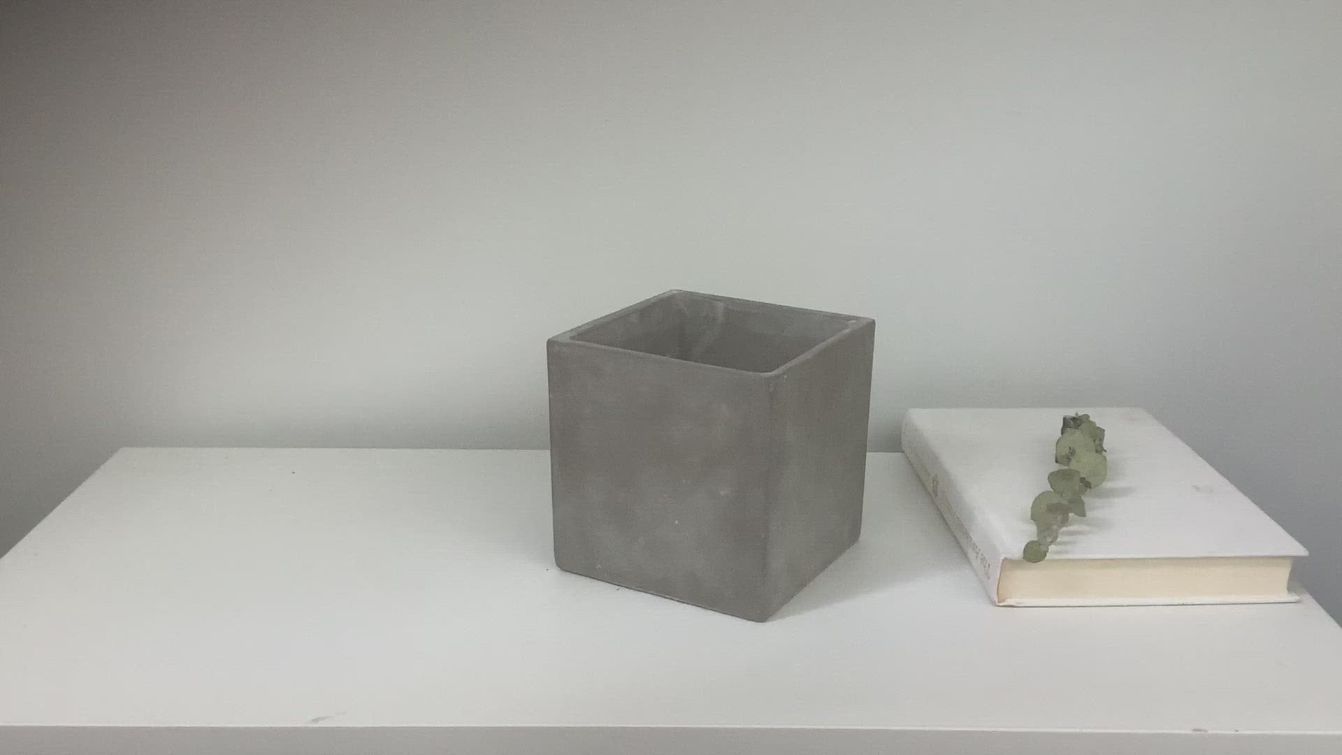 Concrete Cement Square Cube Planter Pot - 3" to 8"