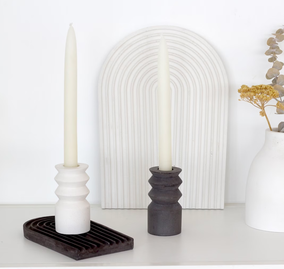 Sculptural Candlestick and Tealight Holder Mold