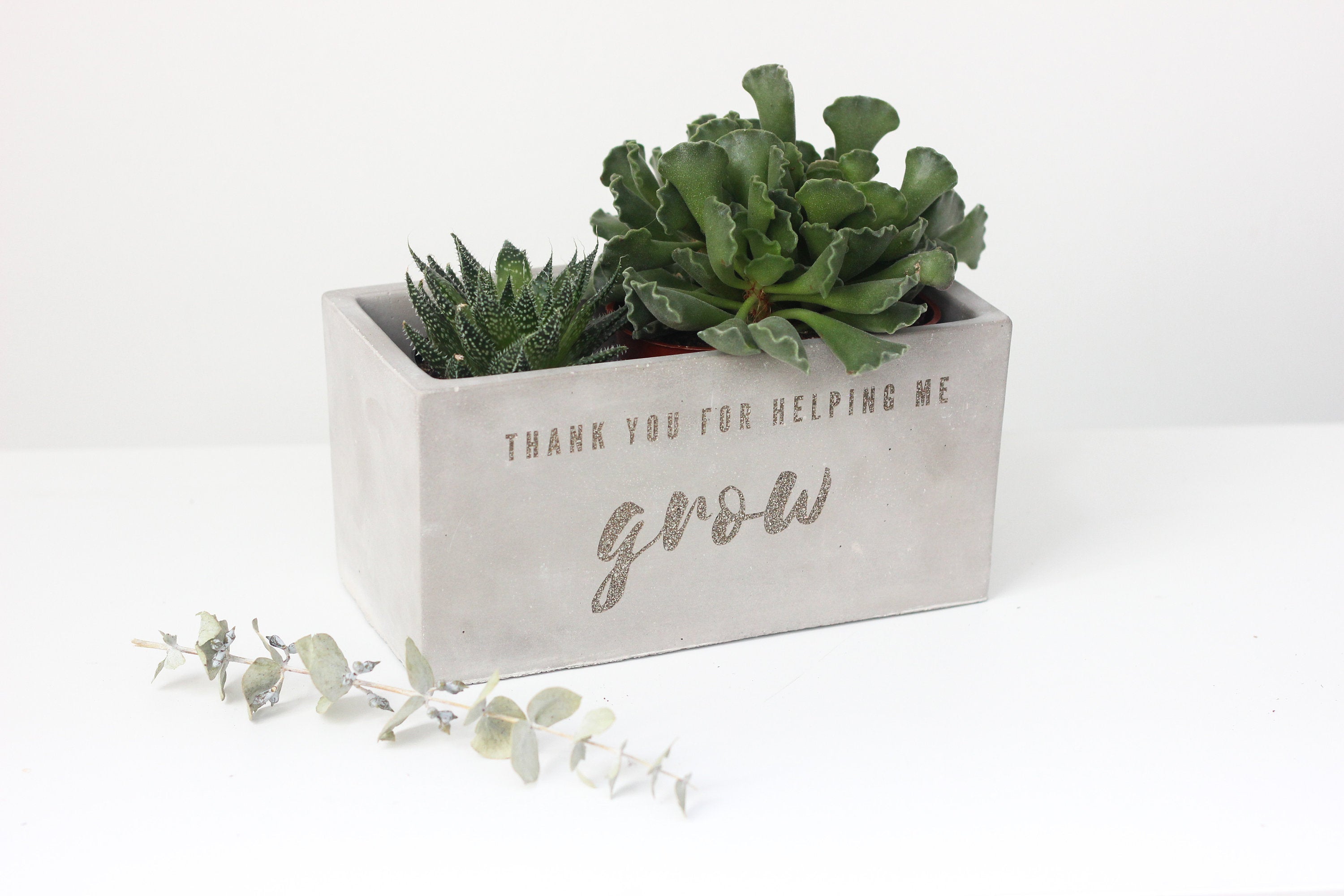 Personalized - Concrete Planter Box