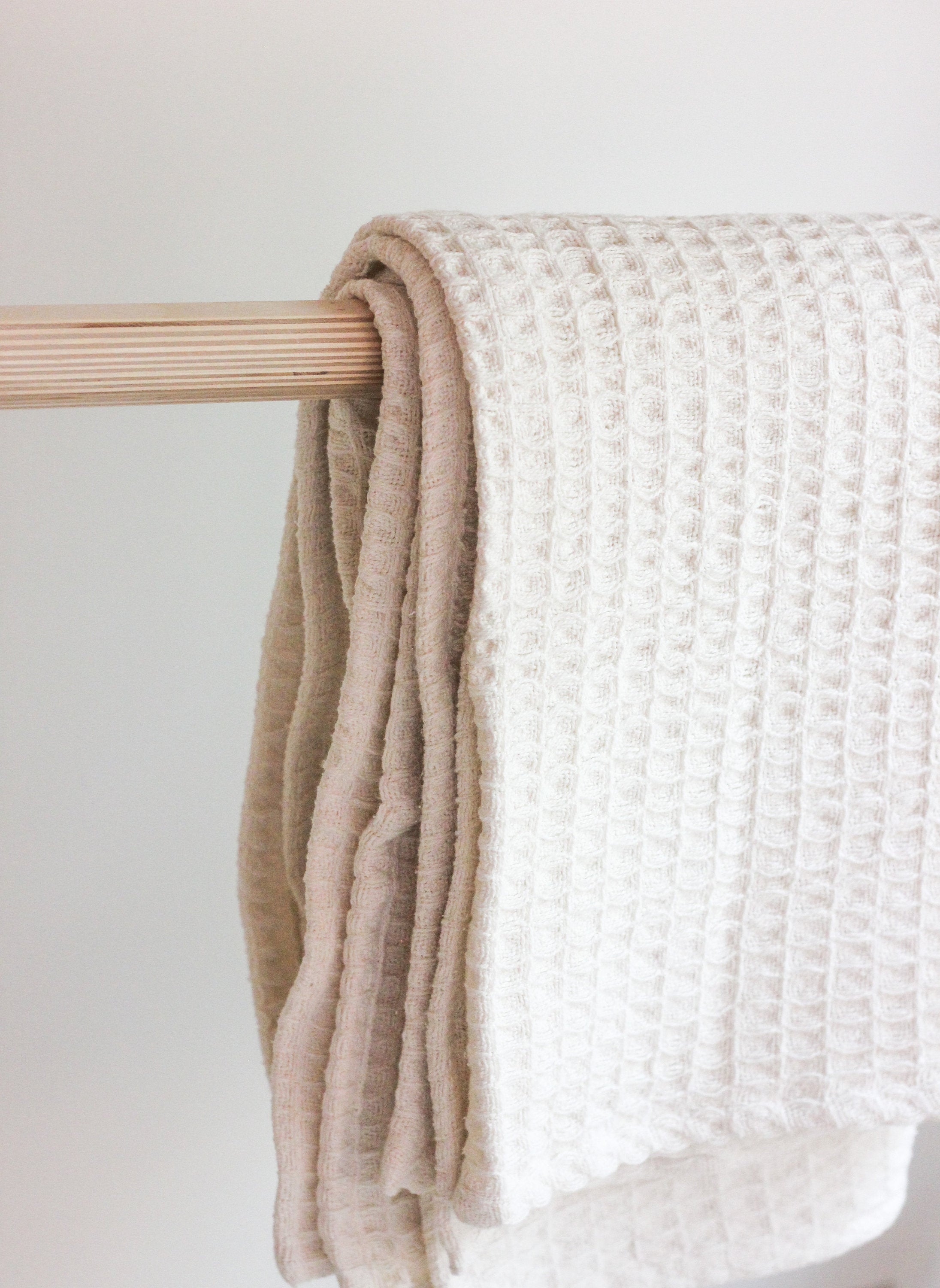 Off White Neutral Decor Boho Honeycomb Throw Blanket