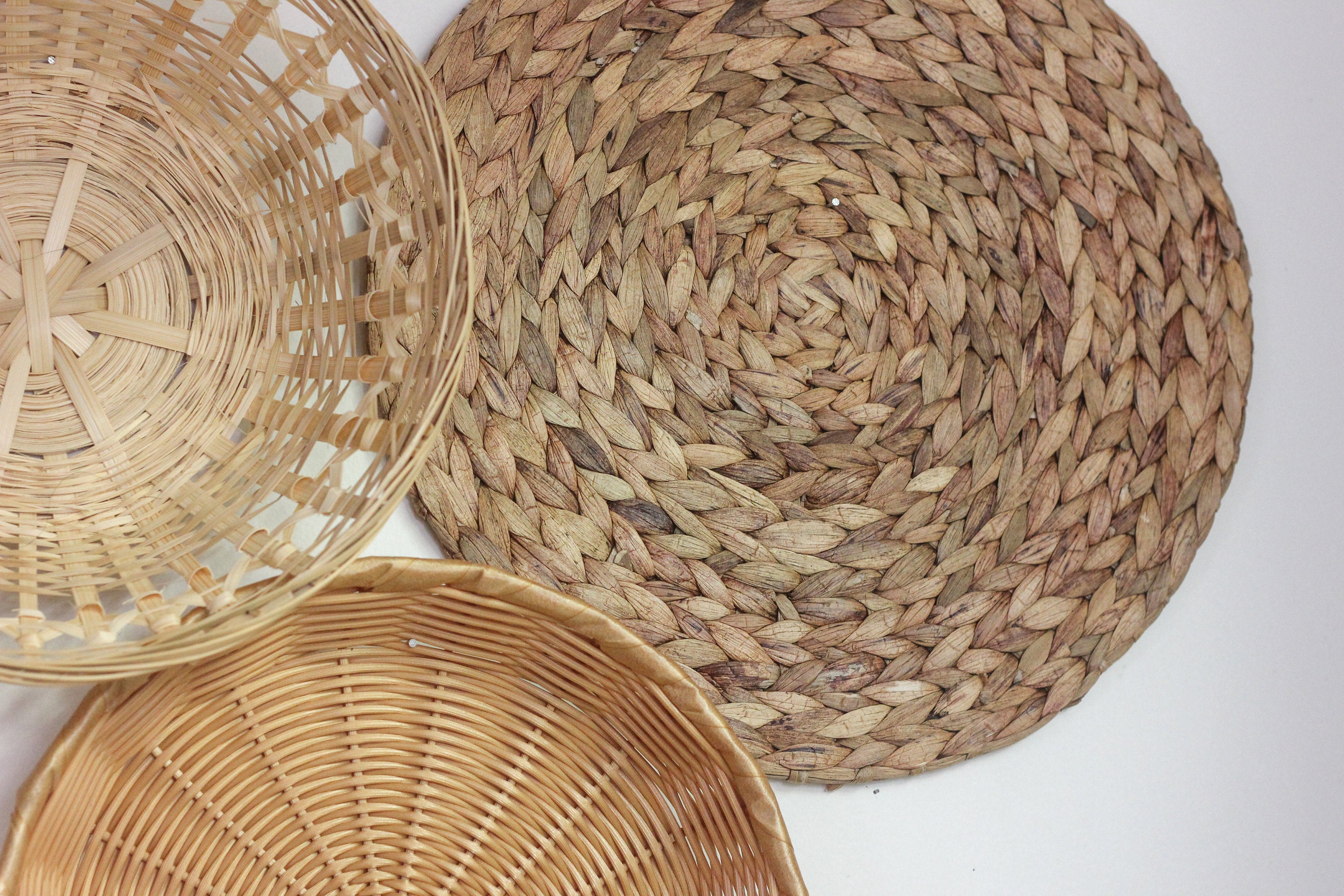 Natural Boho Wall Basket Arrangement Set