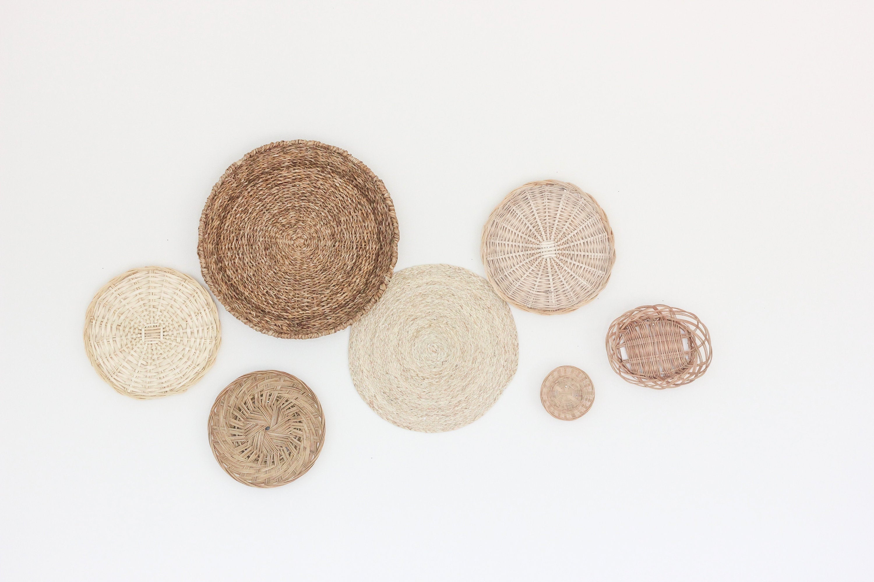 Desert Rattan Curated Wall Baskets Set