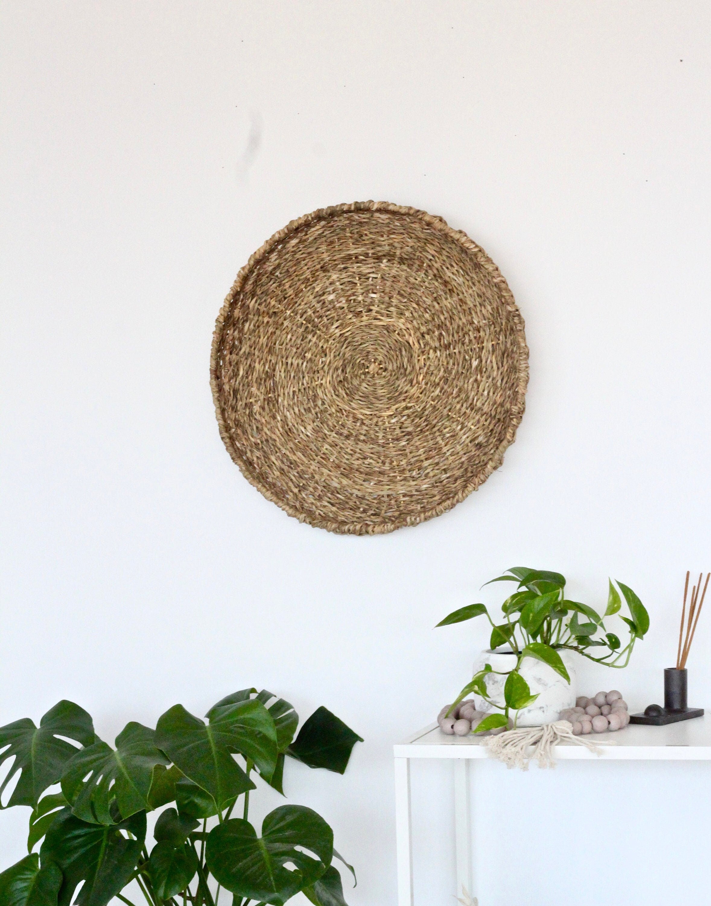 Large Wire FrameWoven Seagrass Basket