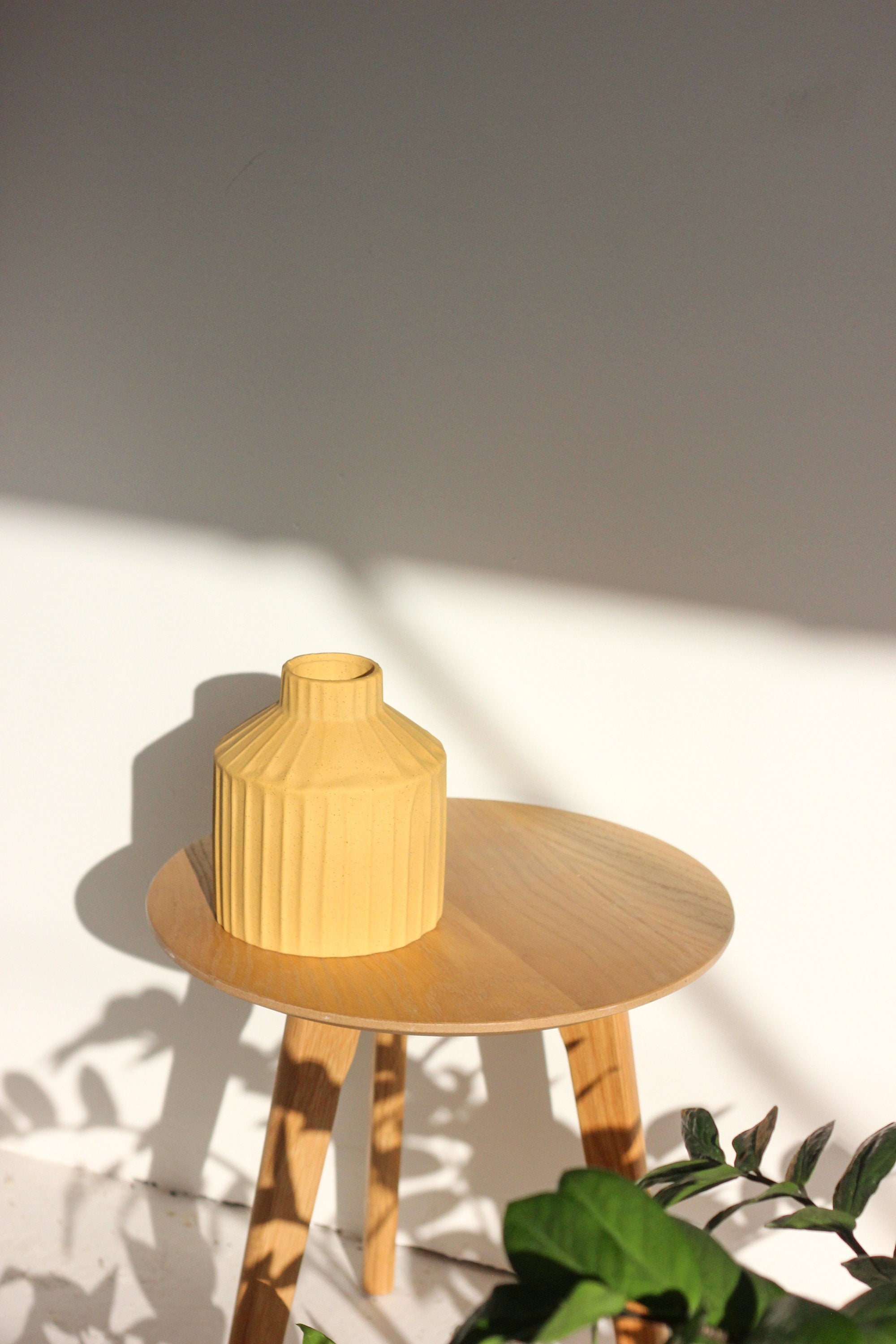 Mustard Terracotta Vase and Planter Pot with Speckles