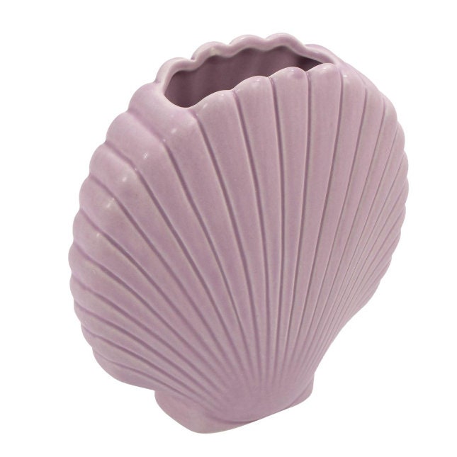 Pastel Pink Seashell Vase