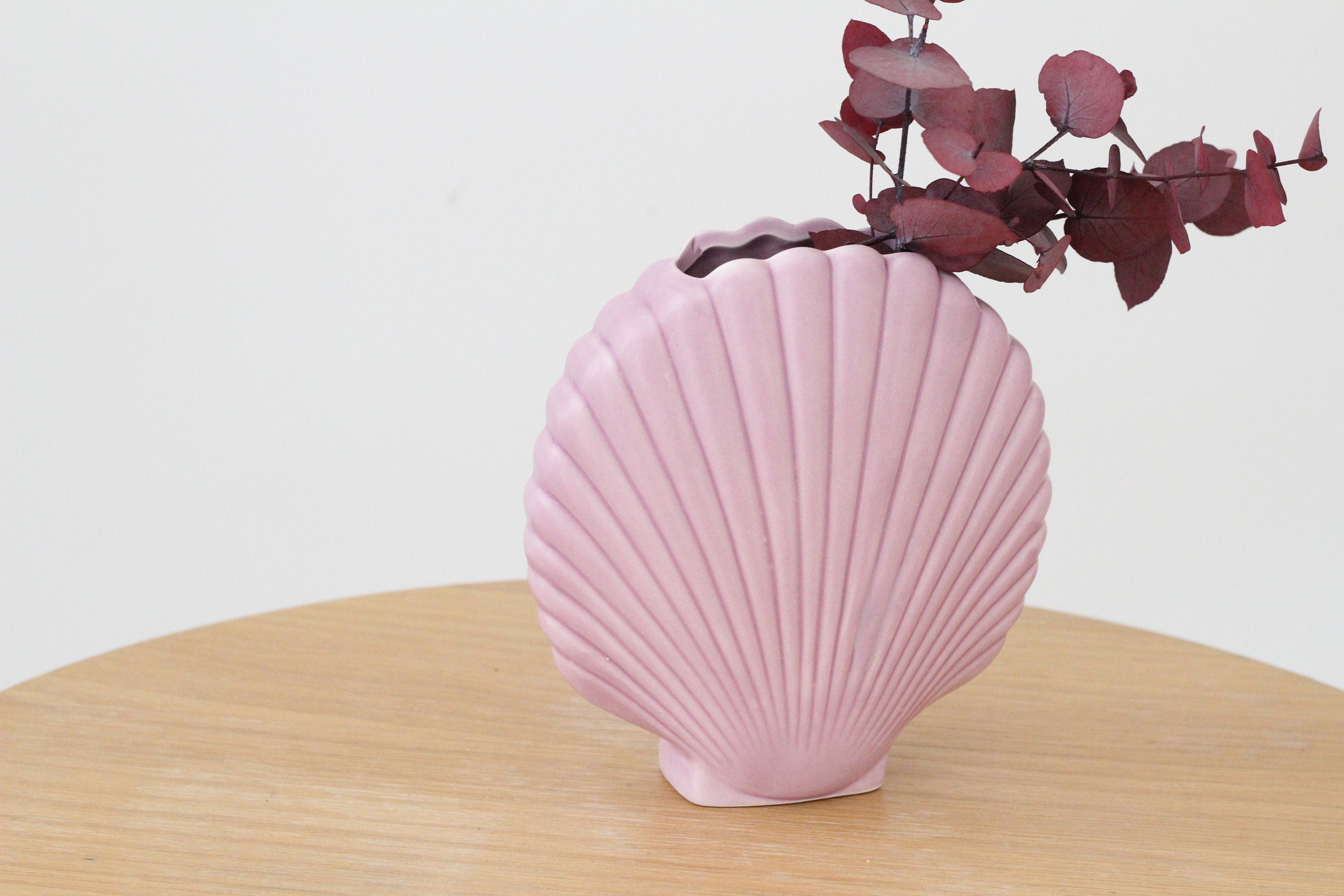 Pastel Pink Seashell Vase