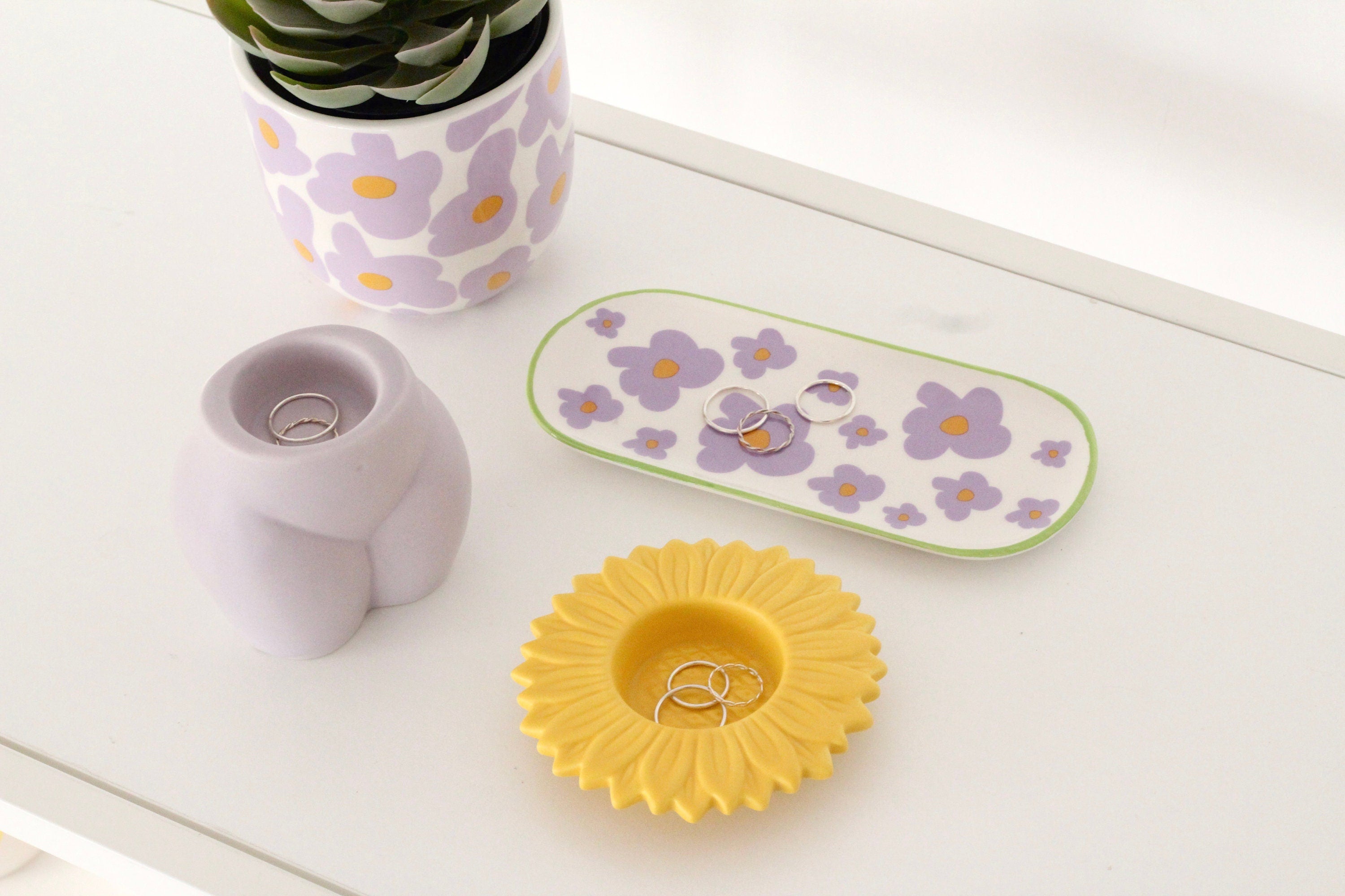 Flower Power Trinket Tray And Planter