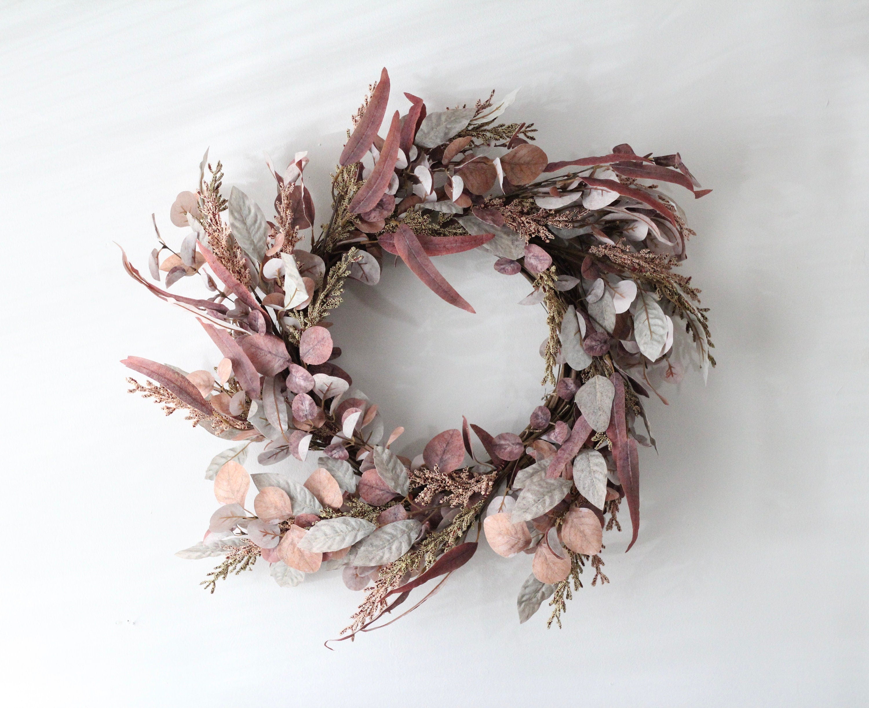 Warm Autumn Bloom Wreath Fall Door Decor