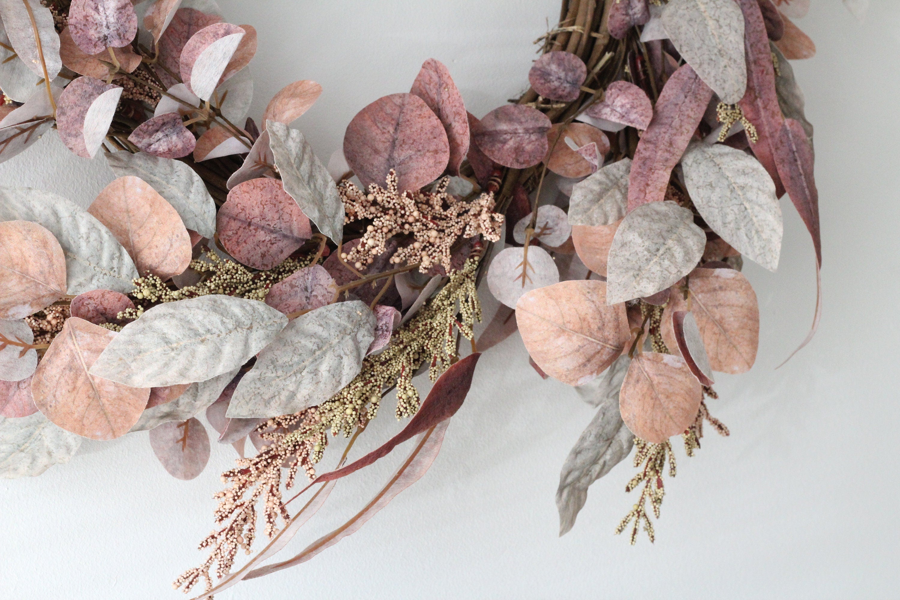 Warm Autumn Bloom Wreath Fall Door Decor