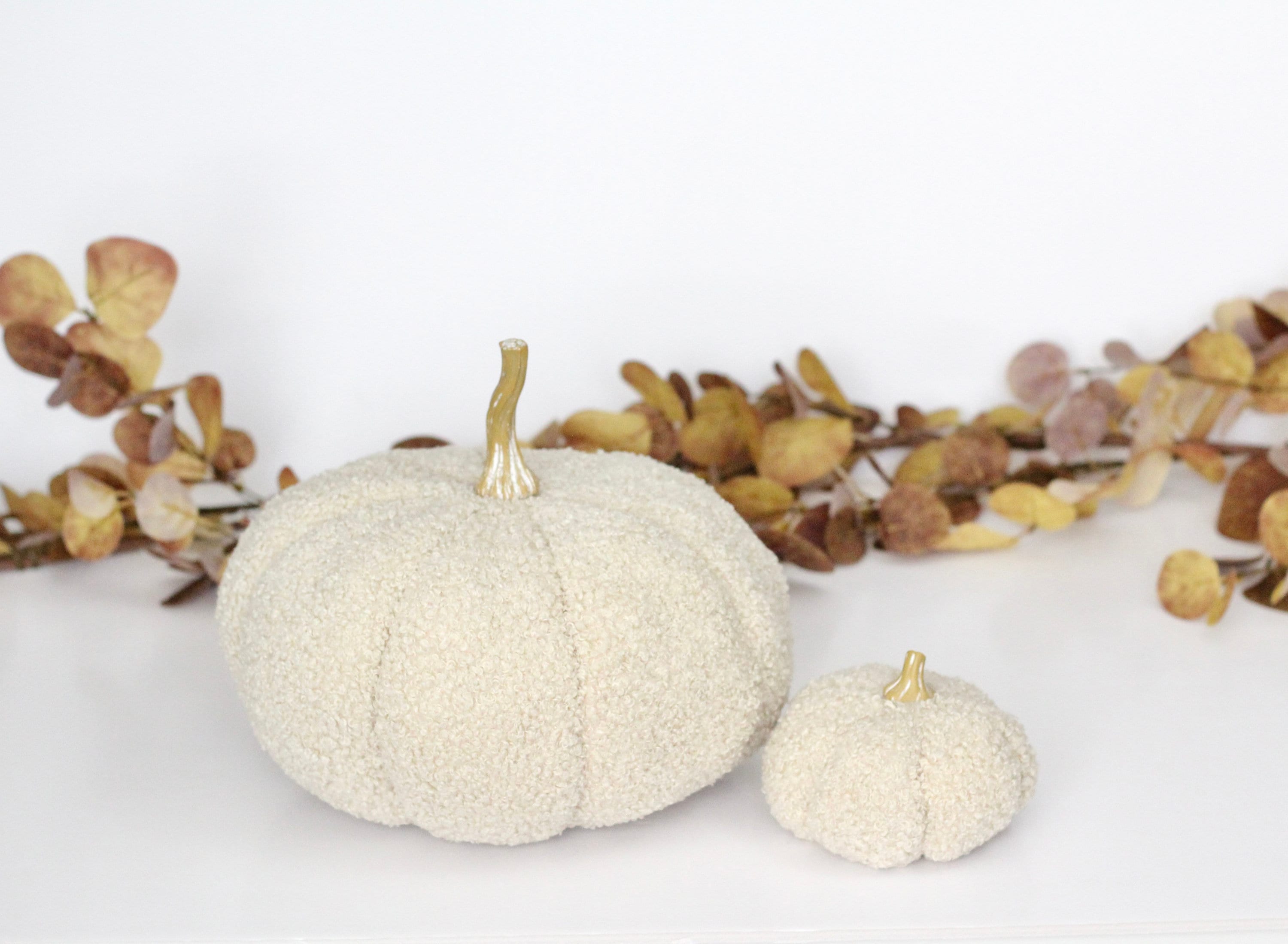 Large Autumn Pumpkin Plush Pillow Fall Decor