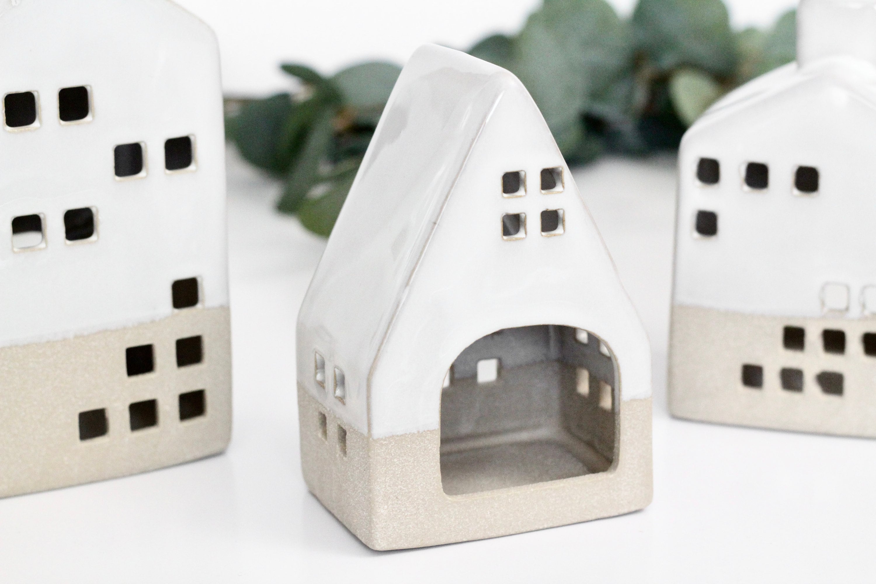 Elegant Christmas Ceramic House | Nordic Village Houses