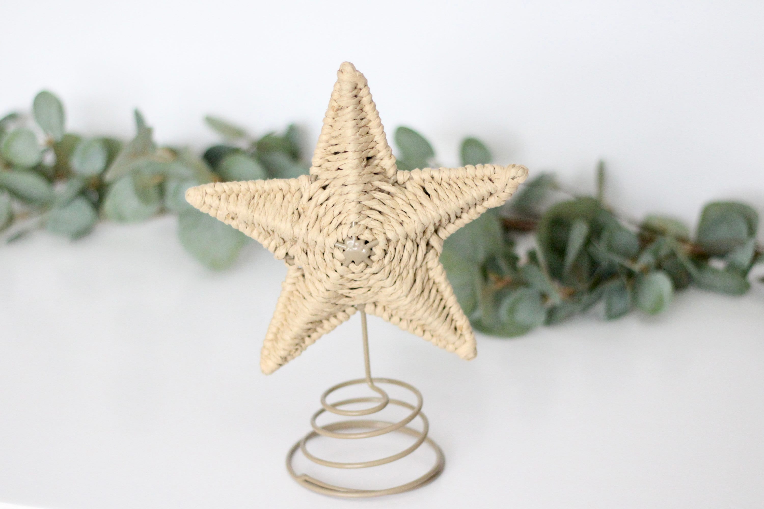 Woven Star Christmas Tree Topper